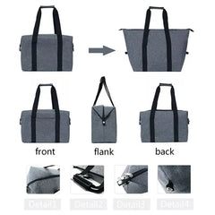 Large Insulated Thermal Cooler Tote Bag with Shoulder Strap