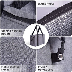 Large Insulated Thermal Cooler Tote Bag with Shoulder Strap