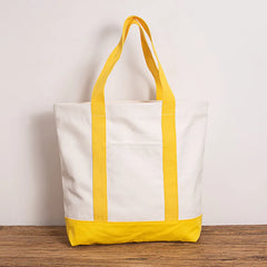 Stripe Canvas Shoulder Bag Beach Handbag Casual Tote Shopper for Women