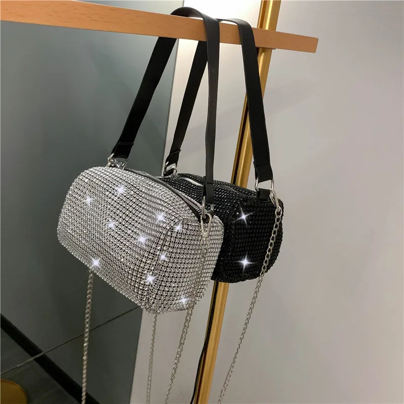 Rhinestone Handbag for Women Diamonds Shoulder Bag Purse Crossbody Bag