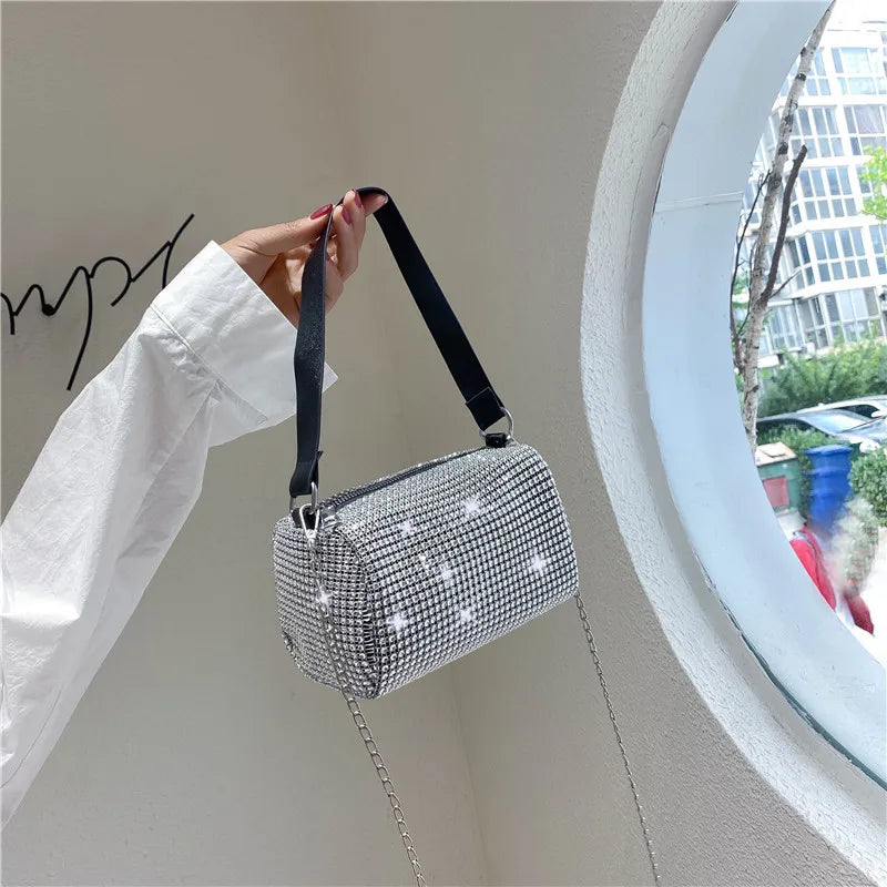 Rhinestone Handbag for Women Bag Diamonds Shoulder Bag Purse