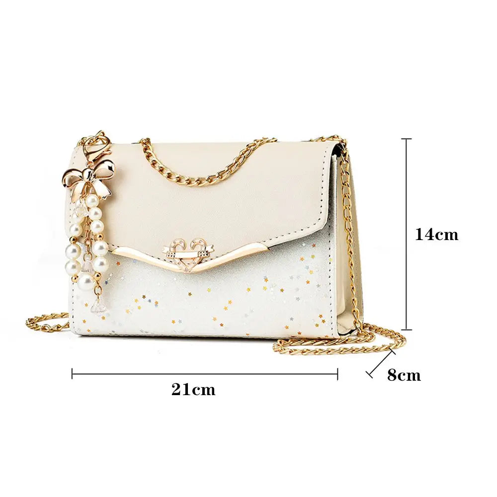 Rhinestone Shoulder Bag Diamonds Crossbody Purse Shining Clutch Square
