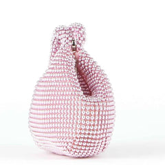 Metallic Evening Clutch Bag Rhinestones Women Handbag