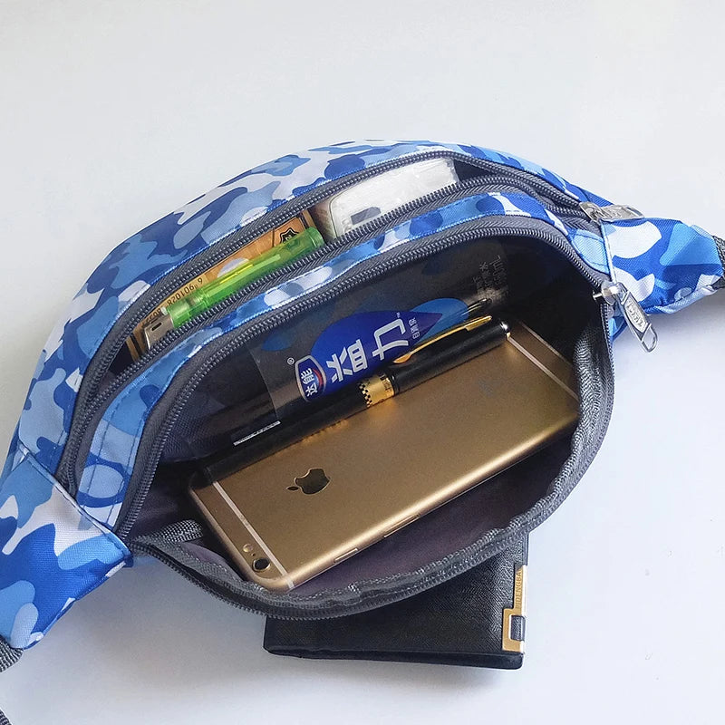 Camouflage Waist Bag Waterproof Antitheft Fanny Pack