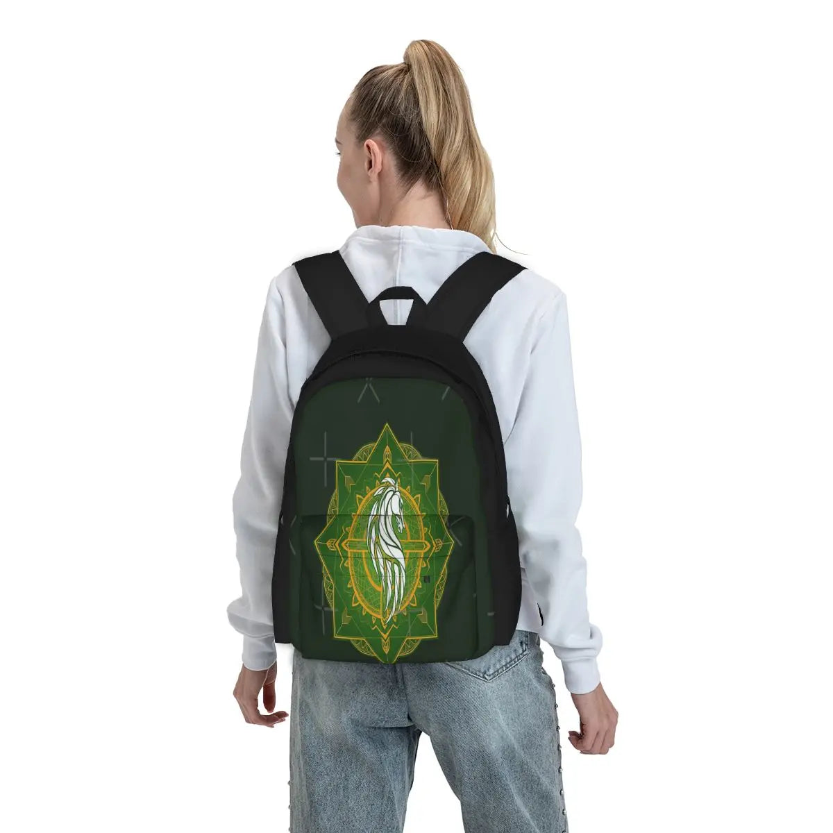 Rider Of Rohan Heraldic Colours 1 Backpacks Men's Backpacks Bags For Women Bag W