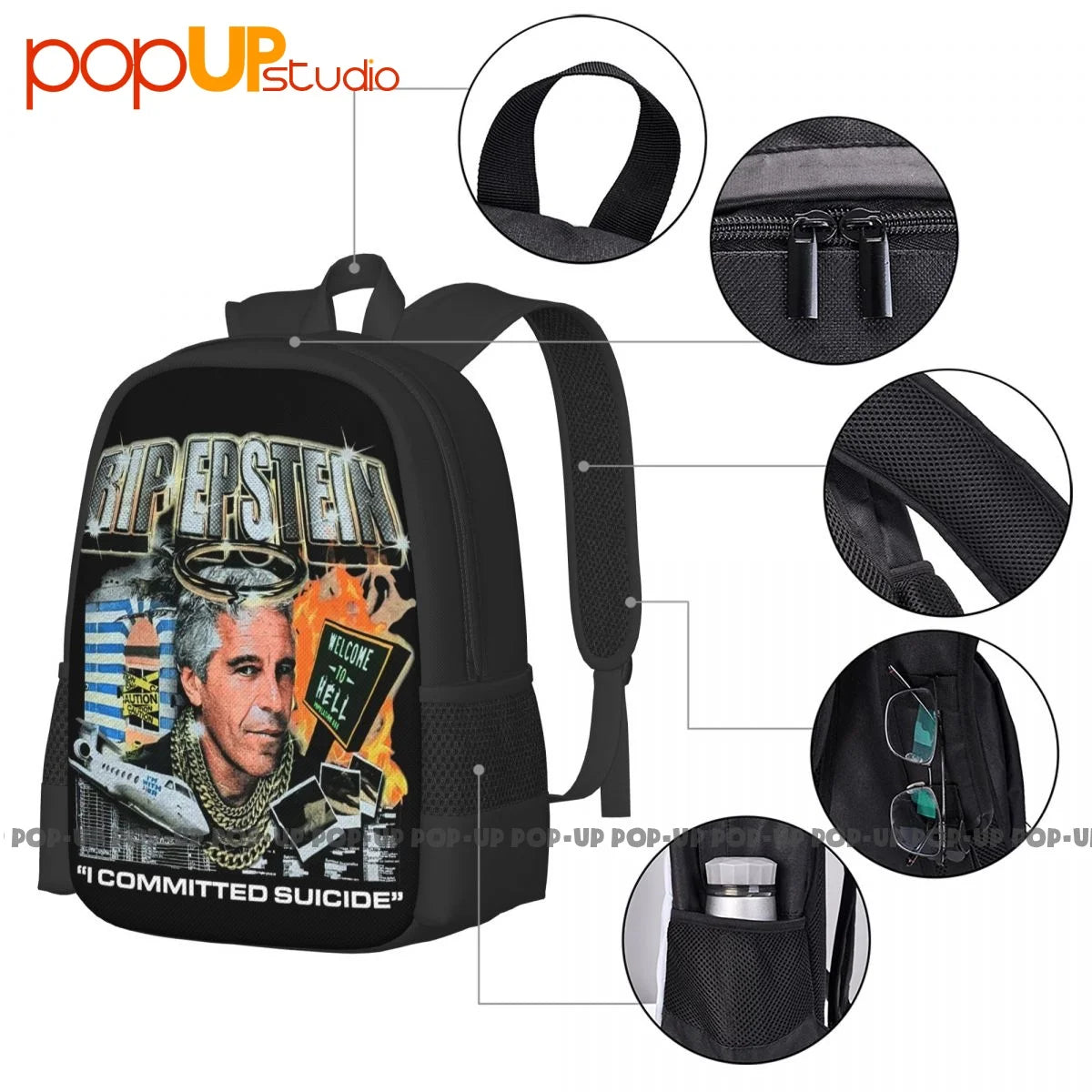 Suicideboys Tour Backpack Large Capacity Bookbag Clothes Backpacks