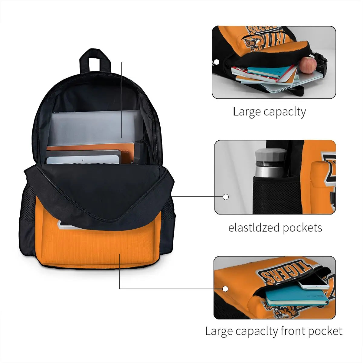 RIT Tigers Backpacks Men's & Women's
