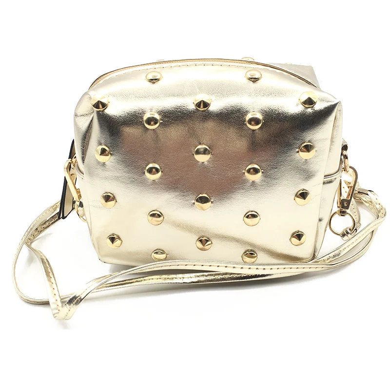 Rivet Mini Bags Leather Messenger Shoulder Bag Crossbody Handbags