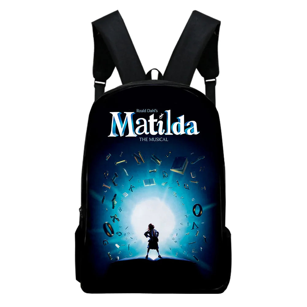 Matilda the Musical Movie Backpack School Bag Adult Kids Unisex Daypack