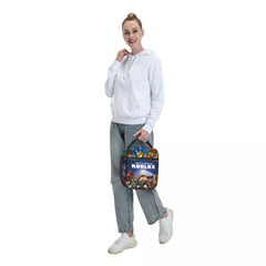 Robloxs Insulated Lunch Tote Bag for Women Cartoon Anime Game Reusable Thermal C