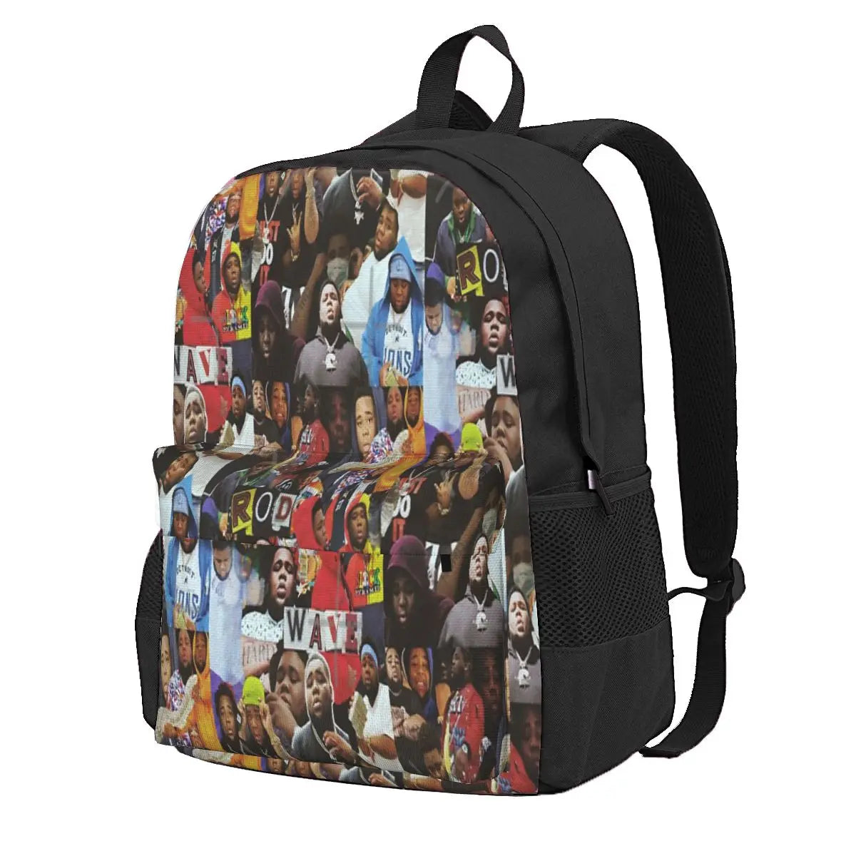 Rod Wave Collage Backpacks Men's Women's Personalised Travel Bags