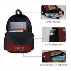 Roman Empire Emblem - Vintage Backpacks Men's Bags