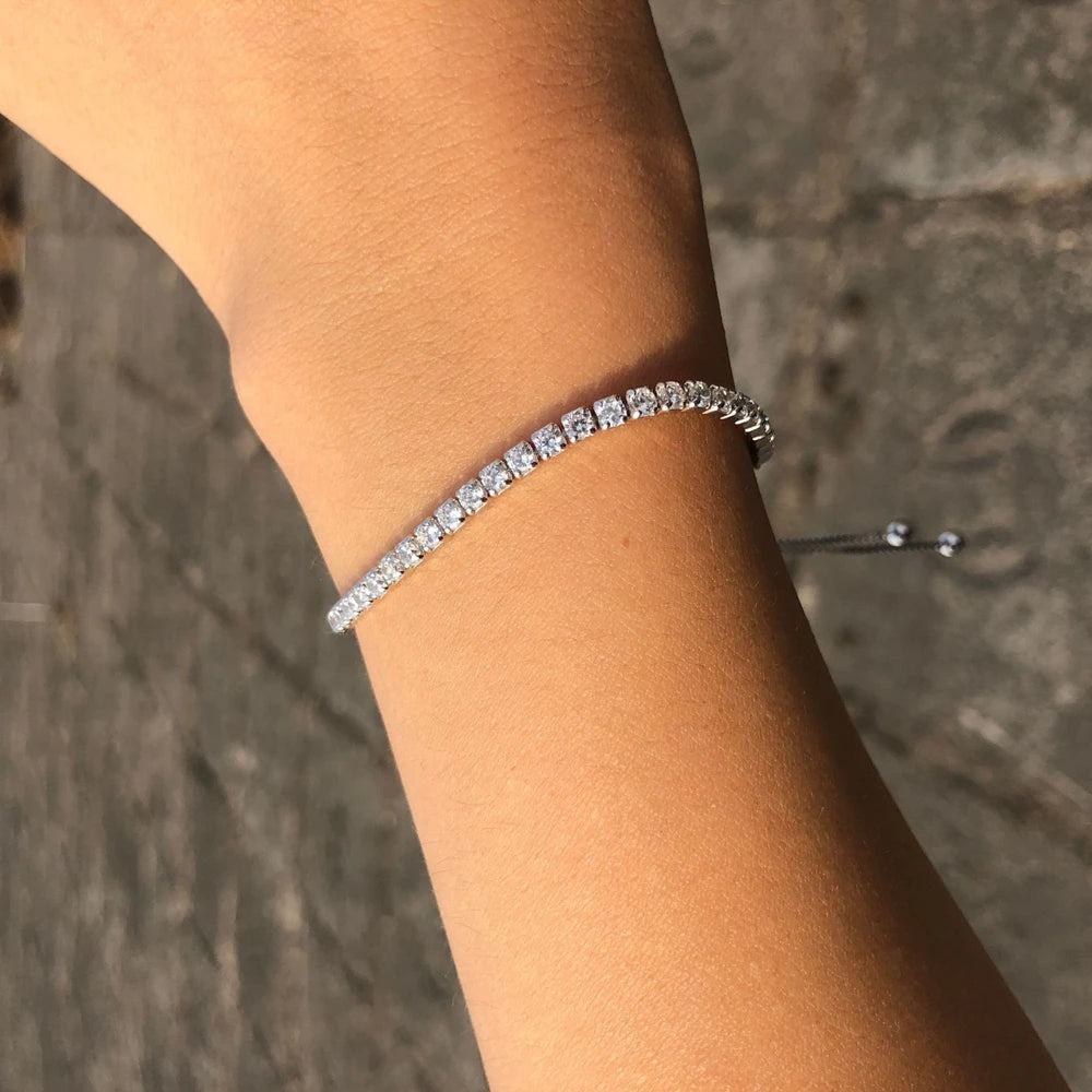 925 Silver Moissanite Diamond Bracelet