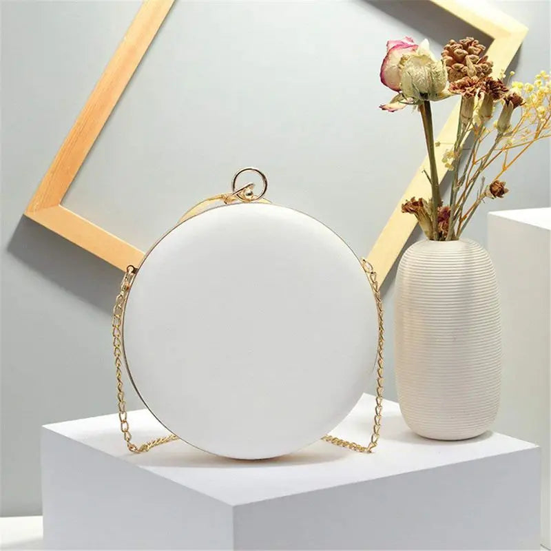 Elegant Wedding Clutch with 3D Flower Design