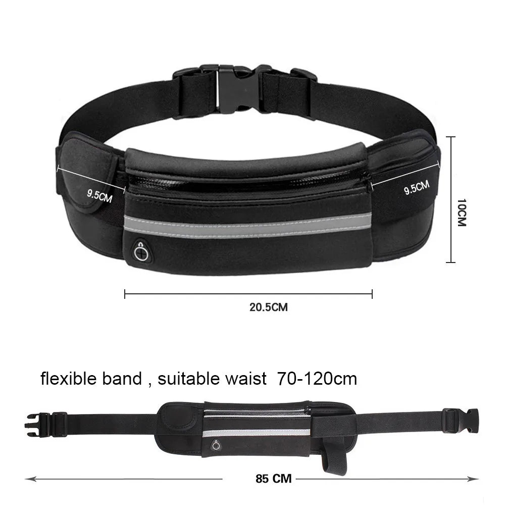 Running Belt Bag for Men and Women - Jogging Cell Phone Hydration Holder