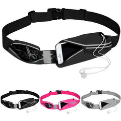 Waterproof Phone Belt Waist Pack Double Pocket Bag