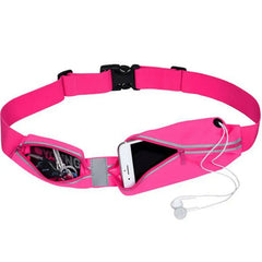 Waterproof Phone Belt Waist Pack Double Pocket Bag