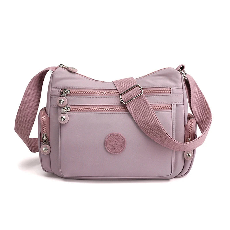 Rural Style Cloth Crossbody Women Shoulder Bag Nylon Waterproof Handbag