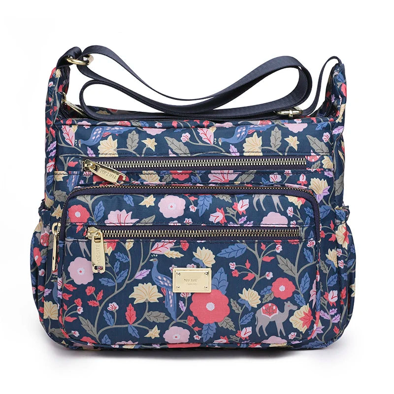 Rural Style Cloth Crossbody Waterproof Handbag for Women