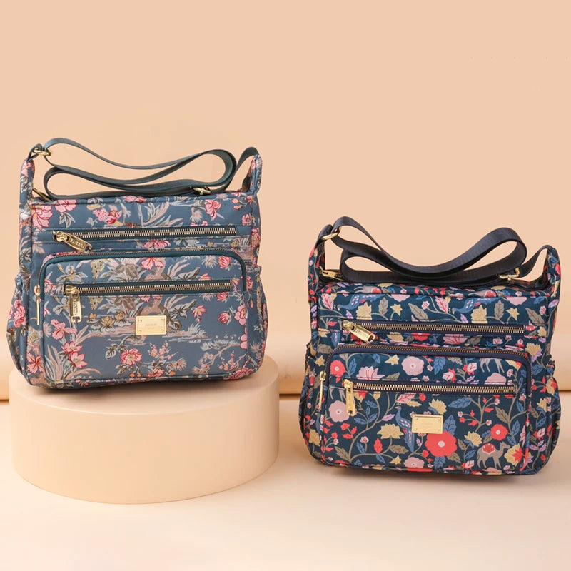 Rural Style Cloth Crossbody Waterproof Handbag for Women