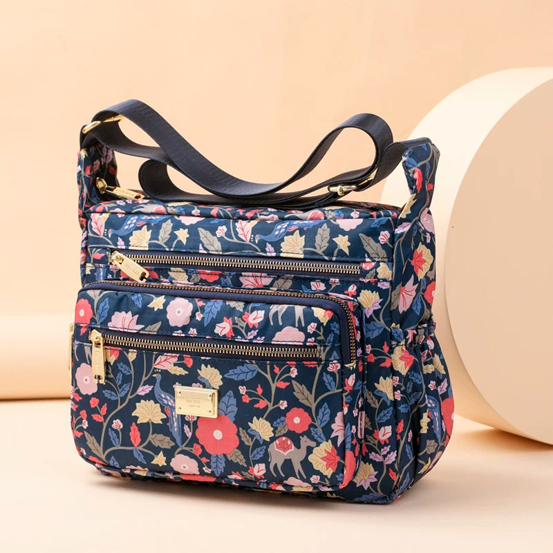 Rural Style Cloth Crossbody Waterproof Handbag for Women