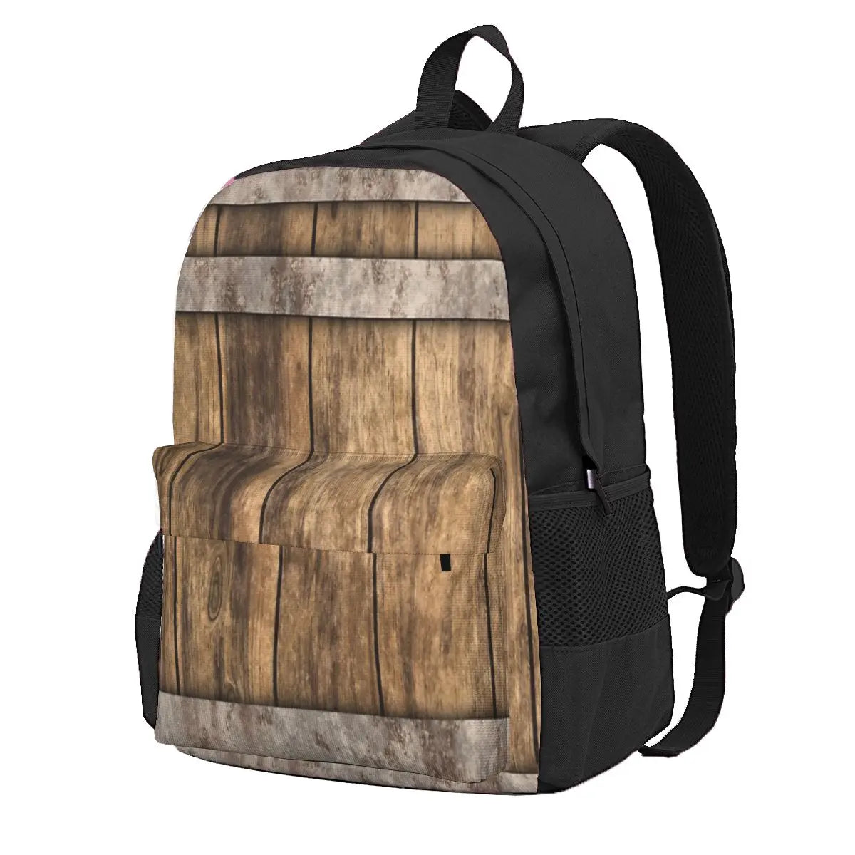Wooden Barrel Barnhouse Backpack Men Women Teens