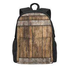 Wooden Barrel Barnhouse Backpack Men Women Teens