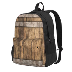 Wooden Barrel Barnhouse Backpack Men Women Teens