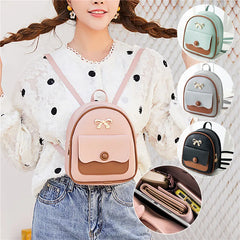 Women PU Leather Mini Backpack School Daypack For Teenage Girls Kids