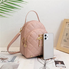 Women PU Leather Mini Backpack School Daypack For Teenage Girls Kids