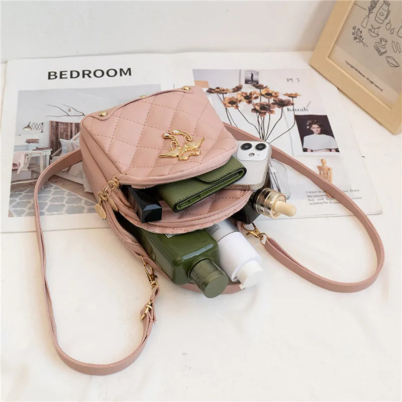 Women PU Leather Mini Backpack School Daypack For Teenage Girls Kids