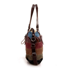 Rainbow Striped Handbag Crossbody Shoulder Bag