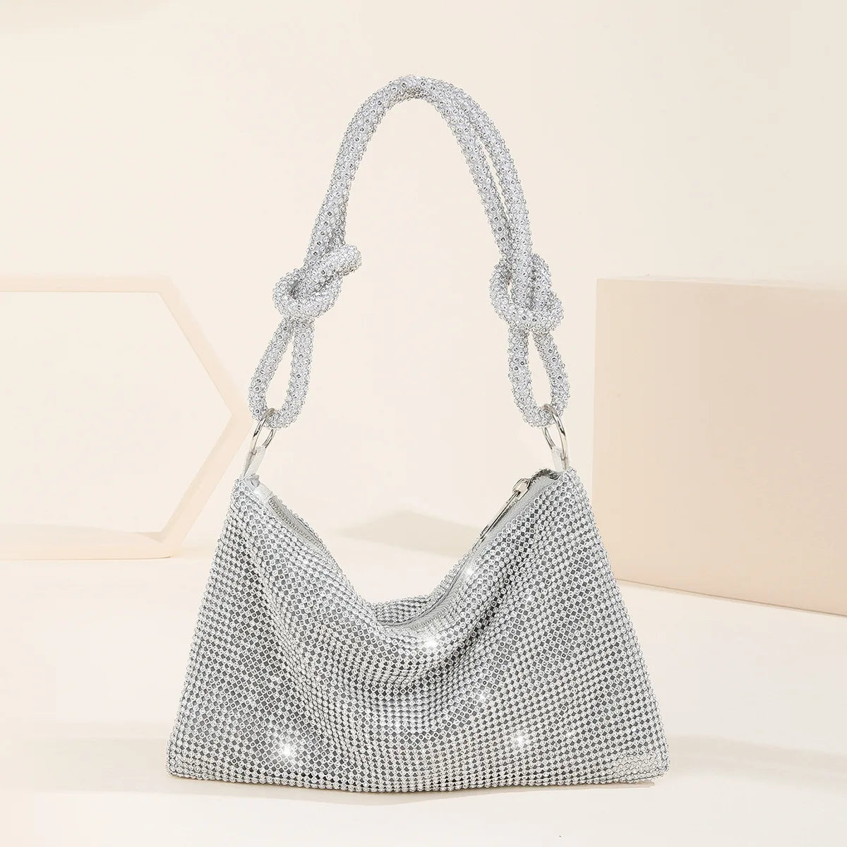 SCOFY Diamond Party Wedding Clutch Tote Bag Purses Handbags Women Rhinestones