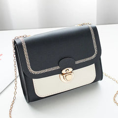 Shiyun Winter Crossbody Bag Chain PU Leather Ladies Messenger Bag