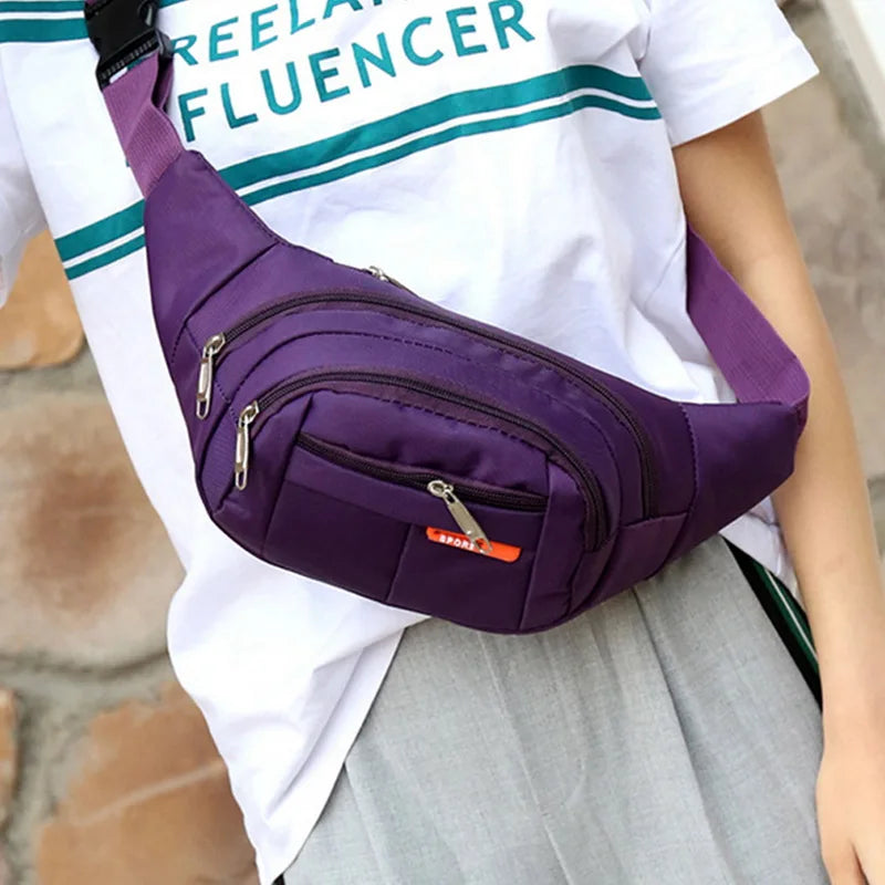 6 Colors Unisex Waist Bum Bag Travel Phone Money Pouch Belt Bags