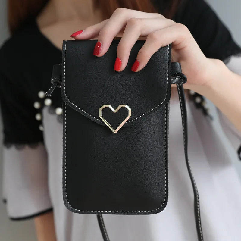 Touch Screen Cell Phone Purse Women Smartphone Bags Wallet Leather Shoulder Stra