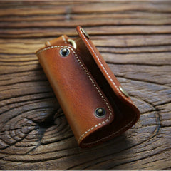 Vintage Leather Key Wallet Men Car Key Holder