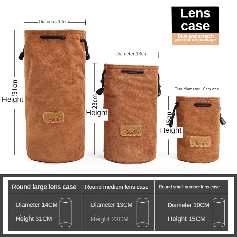 Camera Lens Sack Storage Bag Shockproof Liner bag Various Specifications