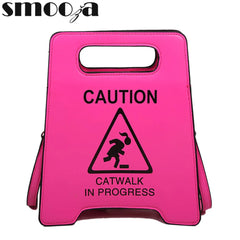 Stop Sign Shape Handbag Girl Hip Hop Handbag