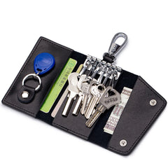 Vintage Leather Key Holders Men Women Business Housekeeper Key Case