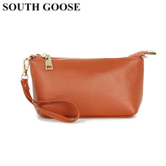 Small Leather Messenger Bag Women Crossbody Clutch
