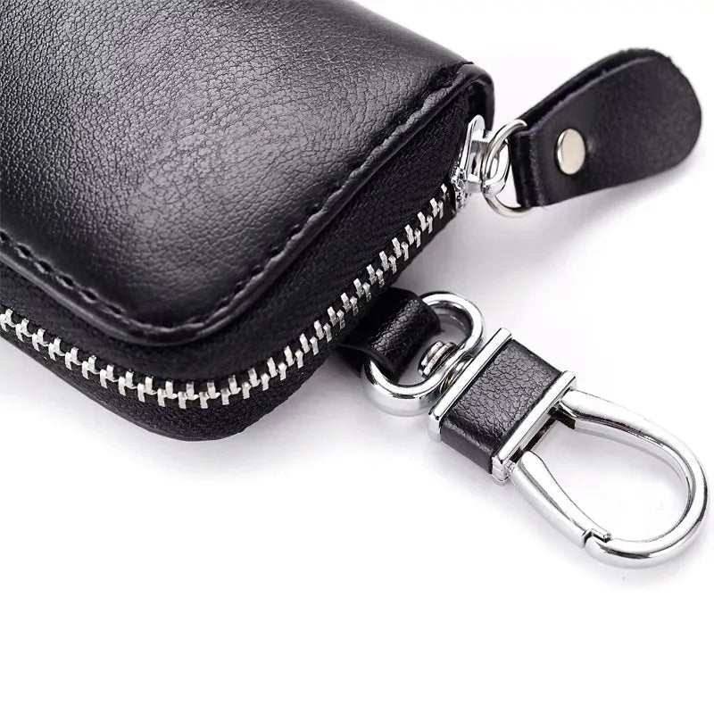 Leather Unisex Key Wallet Multifunction Keys Organizer Men Car Key Holders