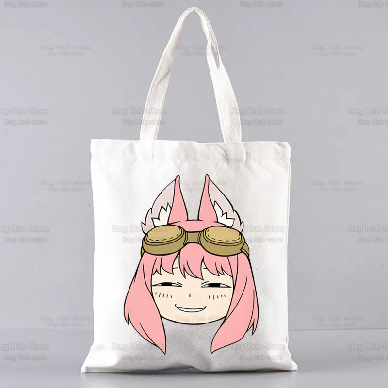 SPYFAMILY Japanese Anime Tote Harajuku Canvas Shoulder Bag Female