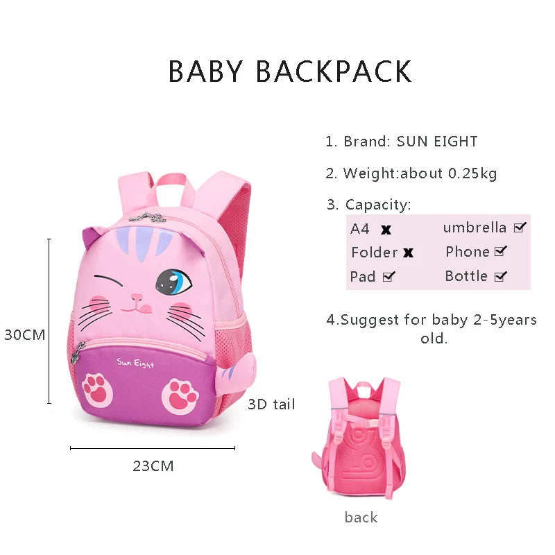 Preschool Backpack Cute Children School Bag Nylon Kindergarten Bag