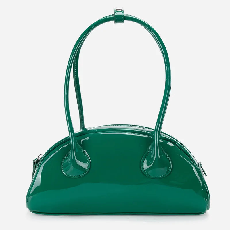 Women's Casual Tote Handbag Shoulder Bag in Patent Leather