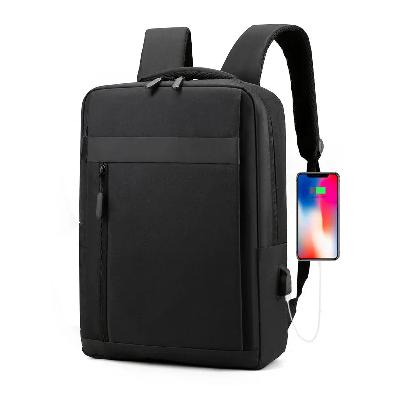 SUUTOOP Nylon Laptop Backpack USB Charging Travel Schoolbag