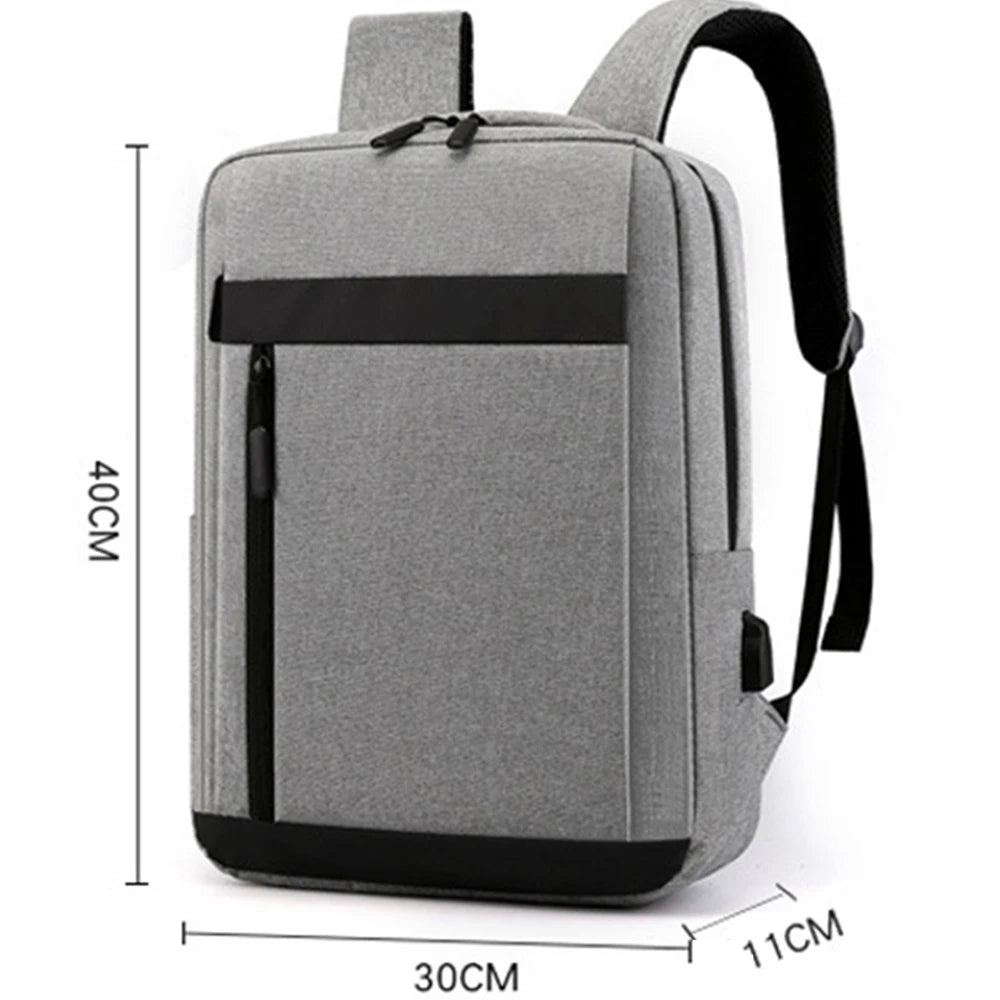 SUUTOOP Nylon Laptop Backpack USB Charging Travel Schoolbag