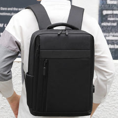 SUUTOOP Nylon Laptop Backpack USB Charging Travel Schoolbag