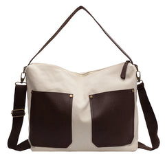 Large Canvas Shoulder Crossbody Bags for Women High Capacity Handbags