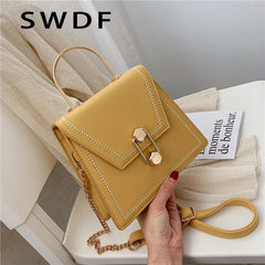 Metal Handle Handbags Women Crossbody Bags Clutch Female Purses Shoulder Messeng